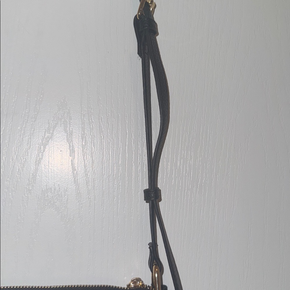 Anne Klein Black Pebble Maya Triple Compartment Crossbody Bag - Picture 4 of 11